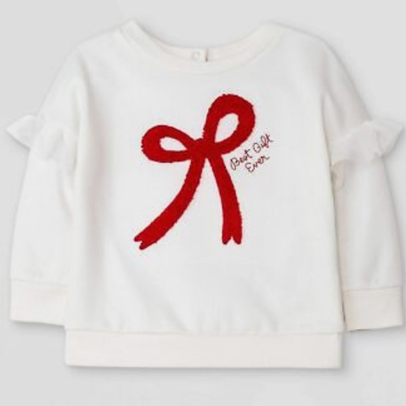 Cat & Jack Holiday Best Gift Ever Tutu Matching Set Size 24 Months - Picture 2 of 4